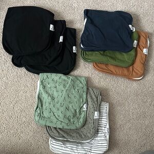 Copper Pearl Burp Cloths | Set of 9